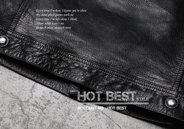 1.0mm ゴートスキン サードタイプ Gジャン ライダース メンズ 革ジャン レザージャケット 557 3rd Type ワックスレザー 山羊革