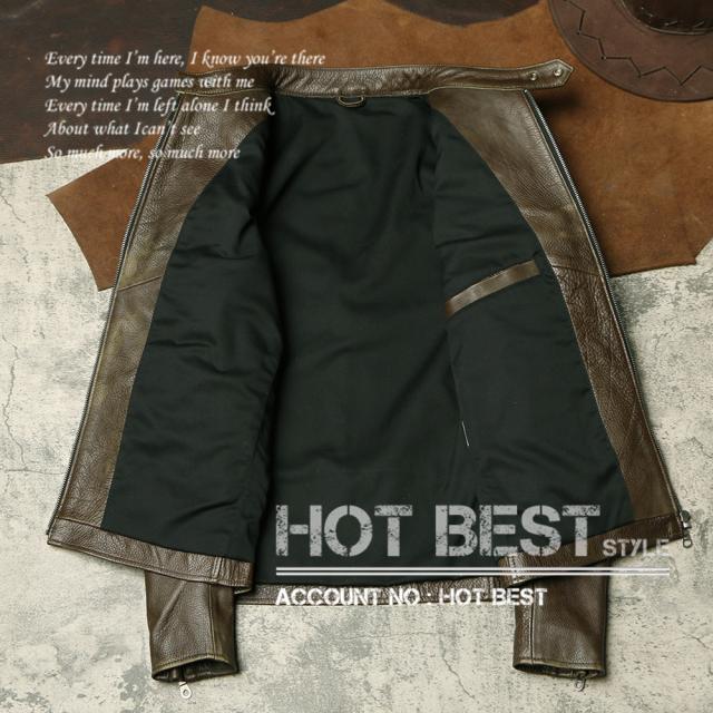 1.2mm 茶芯カウハイド 50年代 パテッド シングルライダース メンズ 革ジャン レザージャケット PADDED タンニンなめし 牛革