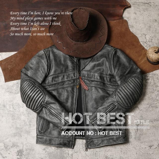 1.1mm 復刻30年代スタイル シングルライダース メンズ 革ジャン デザイナーズ レザージャケット ウォッシュ加工 ヴィンテージ 牛革