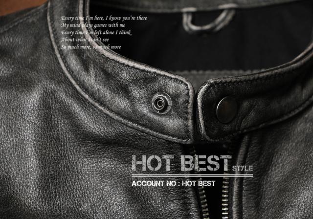 1.1mm 復刻30年代スタイル シングルライダース メンズ 革ジャン デザイナーズ レザージャケット ウォッシュ加工 ヴィンテージ 牛革