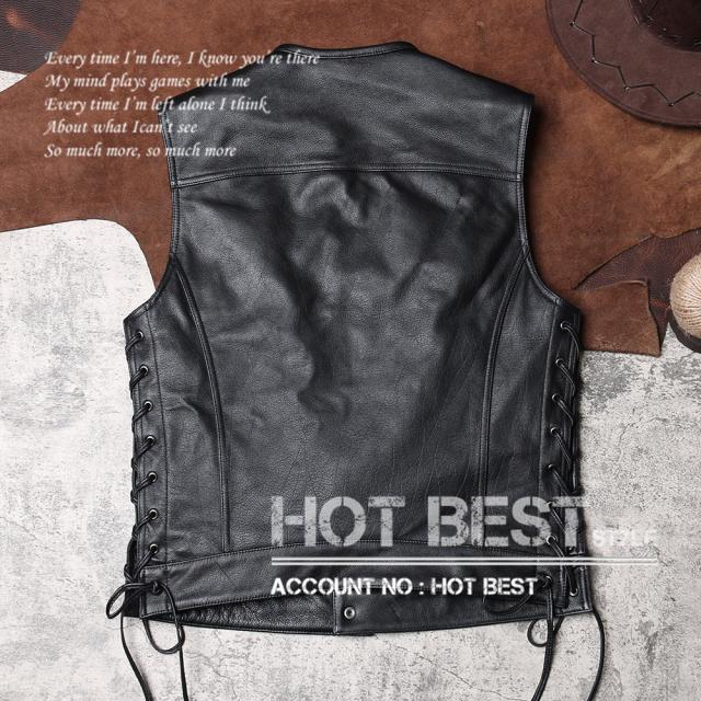 1.0mm カウハイド 本革 メンズ レザーベスト 本革ベスト 皮ベスト ジレ レザージャケット 牛革