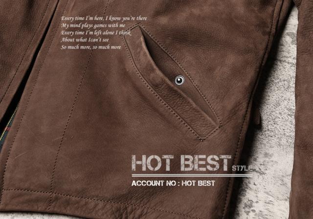 1.2mm カウスエード 復刻30年代スタイル シングルライダース メンズ 革ジャン レザージャケット ウォッシュ加工 ヴィンテージ 牛革