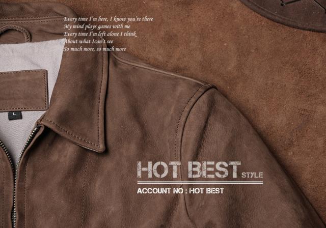 1.2mm カウスエード 復刻30年代スタイル シングルライダース メンズ 革ジャン レザージャケット ウォッシュ加工 ヴィンテージ 牛革