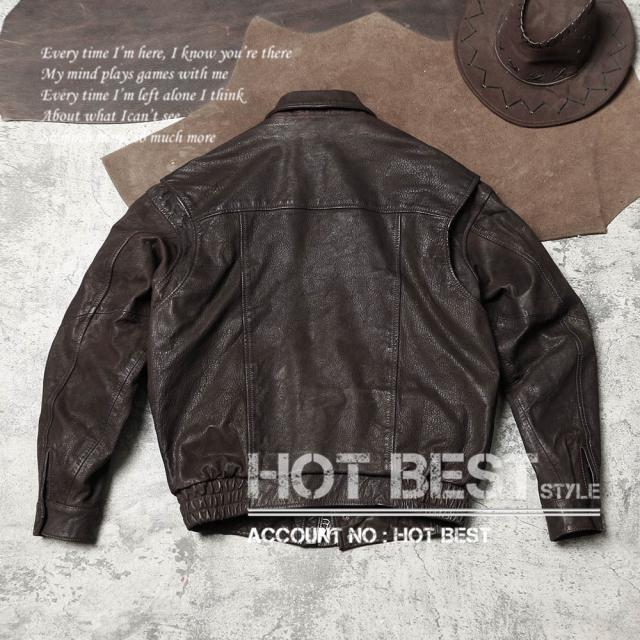 0.9mm ゴートスキン 復刻30年代スタイル レトロ シングルライダース メンズ 革ジャン レザージャケット タンニンなめし 山羊革