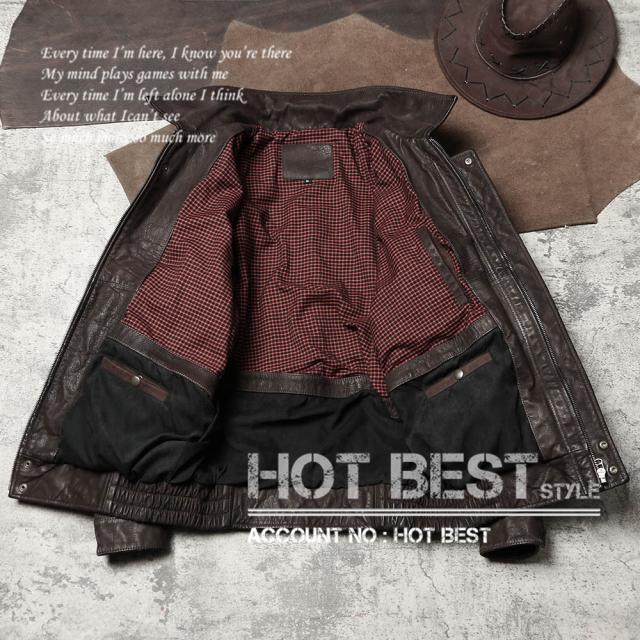 0.9mm ゴートスキン 復刻30年代スタイル レトロ シングルライダース メンズ 革ジャン レザージャケット タンニンなめし 山羊革