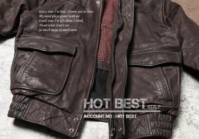 0.9mm ゴートスキン 復刻30年代スタイル レトロ シングルライダース メンズ 革ジャン レザージャケット タンニンなめし 山羊革