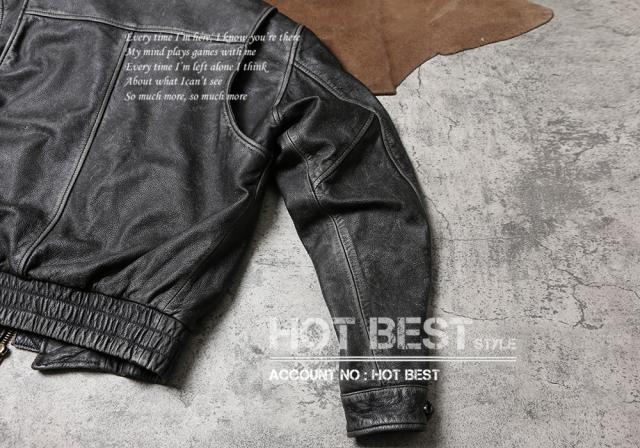 1.1mm カウハイド USAAF TYPE MA-1 フライトジャケット ボマーボンバー レザー ウォッシュ加工 ヴィンテージ 牛革