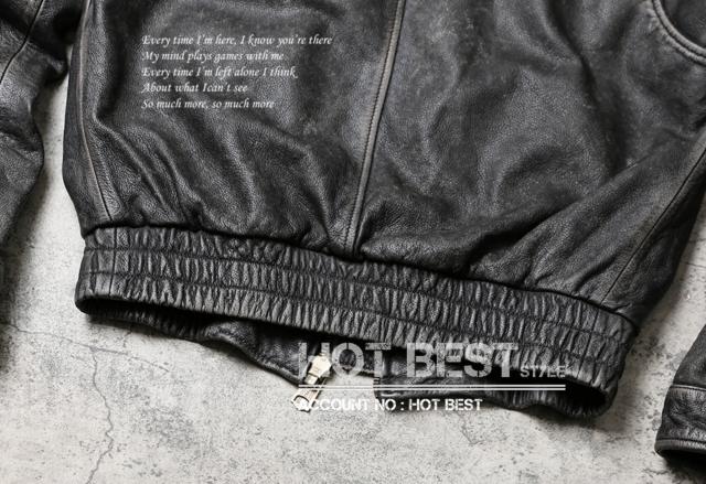 1.1mm カウハイド USAAF TYPE MA-1 フライトジャケット ボマーボンバー レザー ウォッシュ加工 ヴィンテージ 牛革