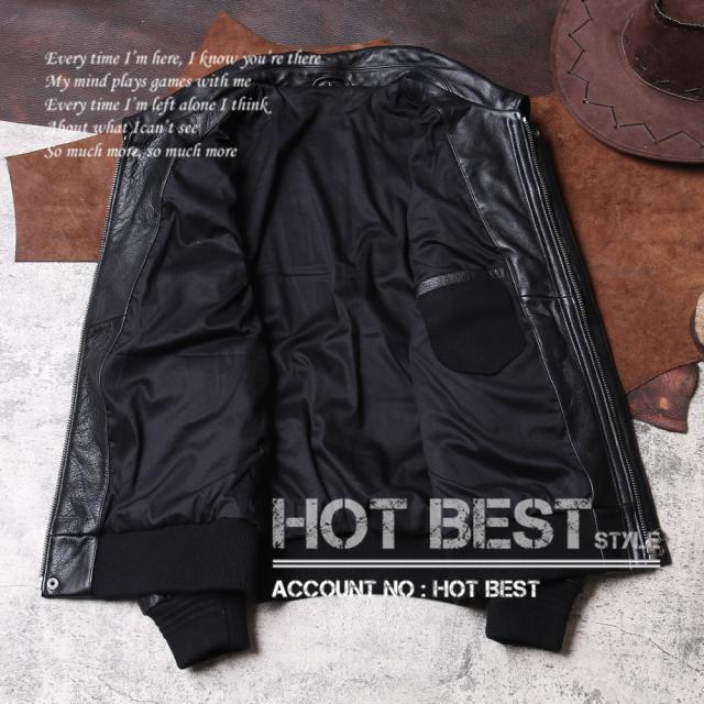 1.0mm カウハイド 復刻40年代 USAF TYPE A-2 刺繍 メンズ 革ジャン フライトジャケット イタリアンレザー 牛革