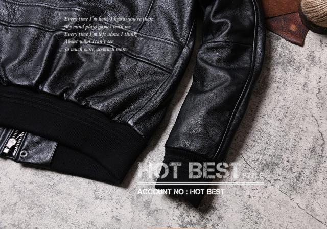 1.0mm カウハイド 復刻40年代 USAF TYPE A-2 刺繍 メンズ 革ジャン フライトジャケット イタリアンレザー 牛革