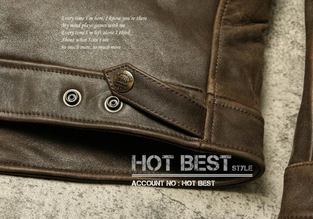 1.2mm カウハイド 30年代スタイル シングルライダース メンズ 革ジャン レザージャケット トスカーナ植物鞣し革 牛革