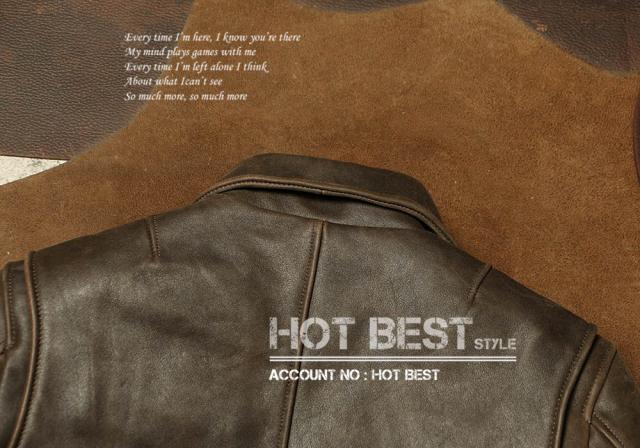 1.2mm カウハイド 30年代スタイル シングルライダース メンズ 革ジャン レザージャケット トスカーナ植物鞣し革 牛革