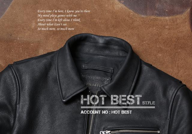 1.2mm カウハイド 30年代スタイル シングルライダース メンズ 革ジャン レザージャケット トスカーナ植物鞣し革 牛革