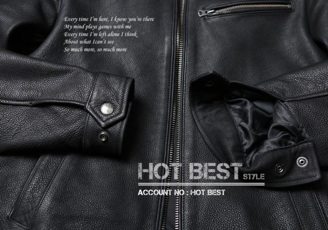 1.2mm カウハイド 30年代スタイル シングルライダース メンズ 革ジャン レザージャケット トスカーナ植物鞣し革 牛革