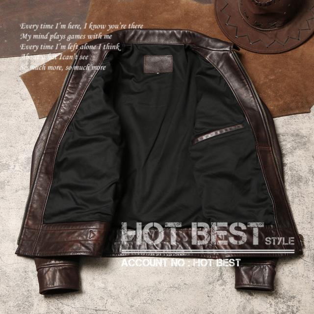 1.1mm 茶芯カウハイド 30年代 トラッカースタイル メンズ 革ジャン シングルライダース レザージャケット 牛革