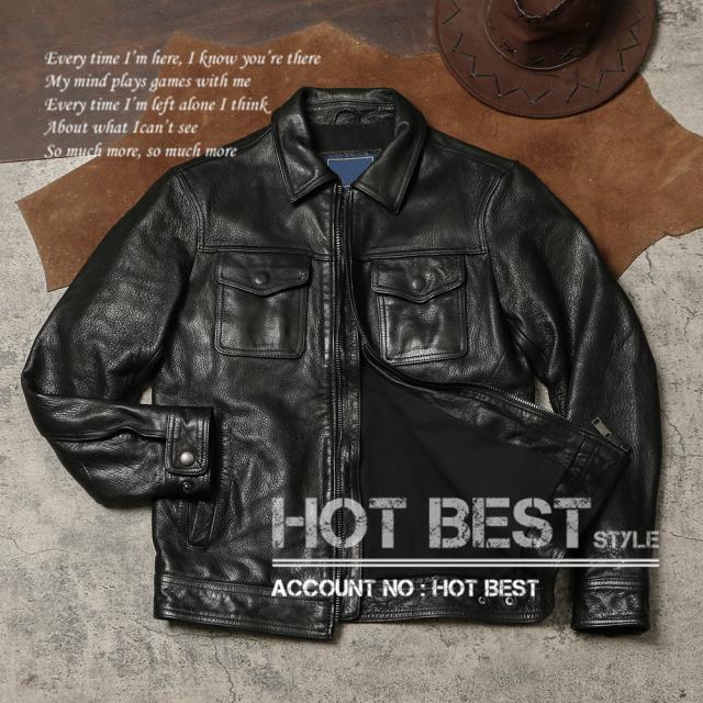 0.8mm ゴートスキン 襟付き スポーツジャケット メンズ 革ジャン ボマーボンバー ライダース イタリアンレザー ヤギ 山羊革