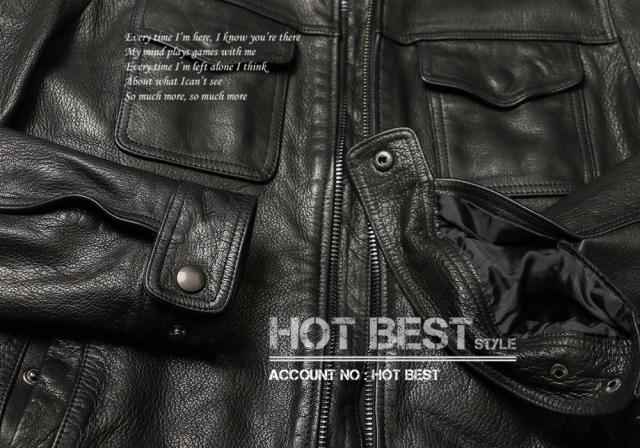 0.8mm ゴートスキン 襟付き スポーツジャケット メンズ 革ジャン ボマーボンバー ライダース イタリアンレザー ヤギ 山羊革