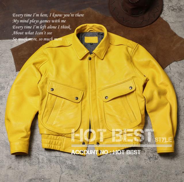 1.0mm ゴートスキン  復刻30年代スタイル レトロ シングルライダース ゆったりめ メンズ 革ジャン レザージャケット 染料仕上げ ヤギ 山羊革