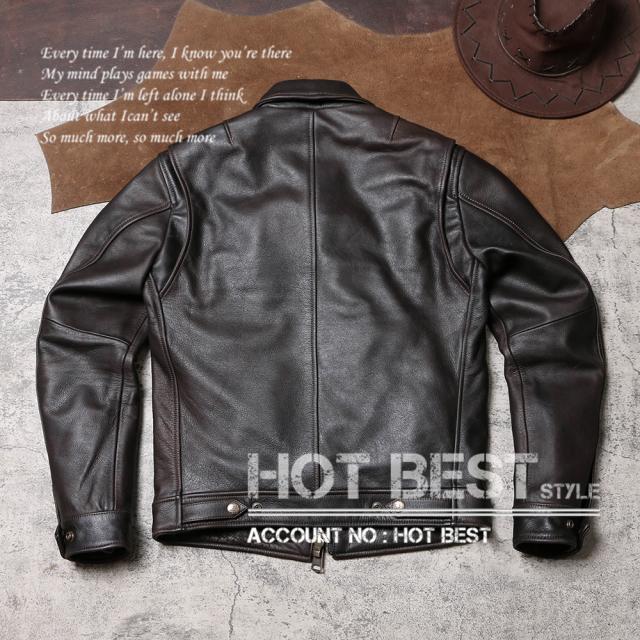 1.2mm カウハイド 30年代スタイル シングルライダース メンズ 革ジャン レザージャケット 染料仕上げ 牛革