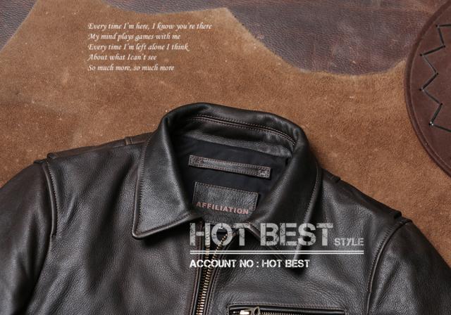 1.2mm カウハイド 30年代スタイル シングルライダース メンズ 革ジャン レザージャケット 染料仕上げ 牛革