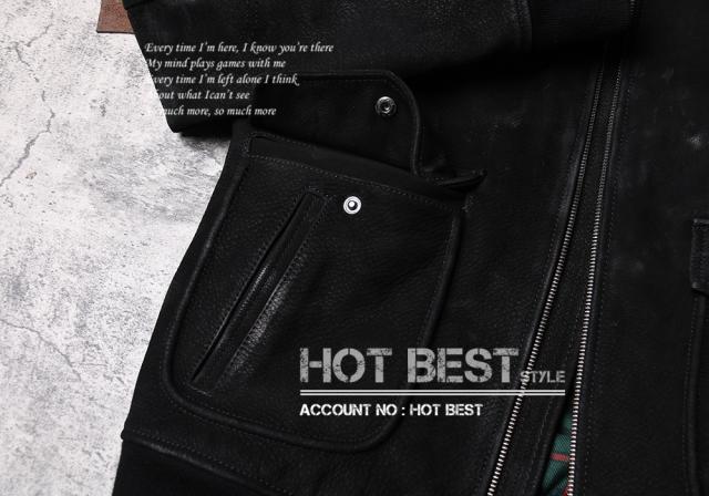 1.0mm カウハイド 復刻30年代 USAF TYPE A-2 フライトジャケット メンズ 革ジャン 染料仕上げ ウォッシュ加工 ヴィンテージ 牛革