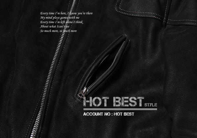 1.0mm カウハイド 50年代 パテッド シングルライダース レザージャケット トスカーナ植物鞣し ウォッシュ加工 ヴィンテージ 牛革