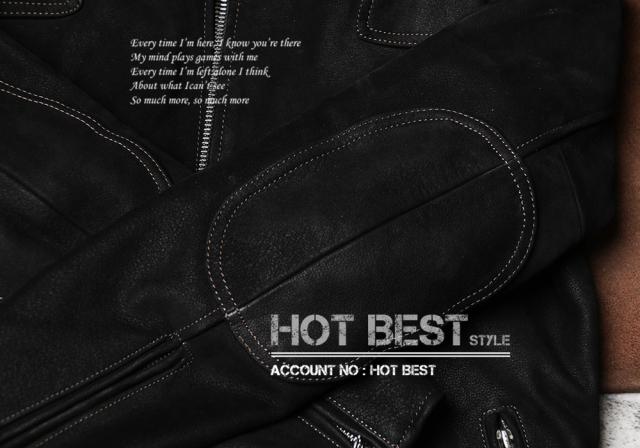 1.0mm カウハイド 50年代 パテッド シングルライダース レザージャケット トスカーナ植物鞣し ウォッシュ加工 ヴィンテージ 牛革