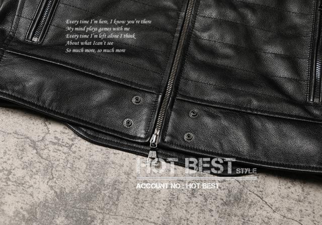 0.7mm カウハイド 本革 メンズ レザーベスト 本革ベスト 皮ベスト ジレ レザージャケット 牛革