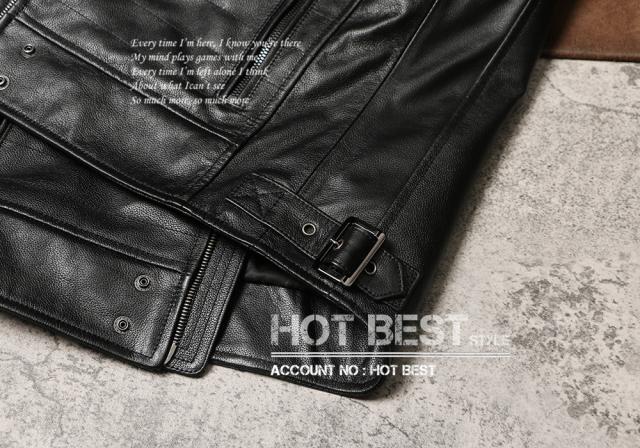 0.7mm カウハイド 本革 メンズ レザーベスト 本革ベスト 皮ベスト ジレ レザージャケット 牛革