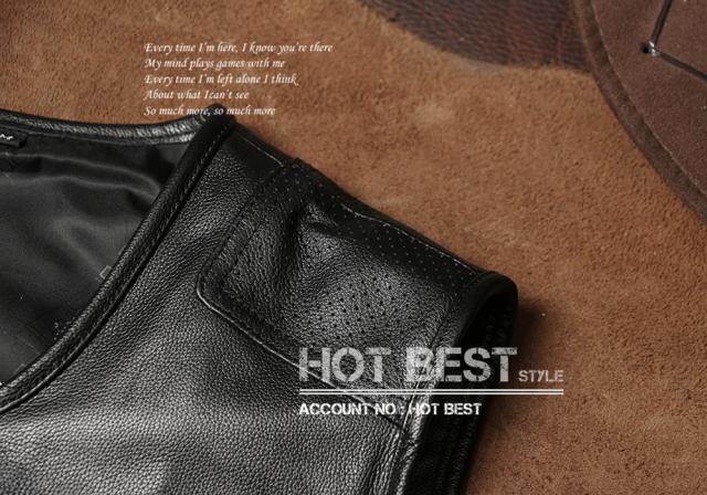 0.7mm カウハイド 本革 メンズ レザーベスト 本革ベスト 皮ベスト ジレ レザージャケット 牛革