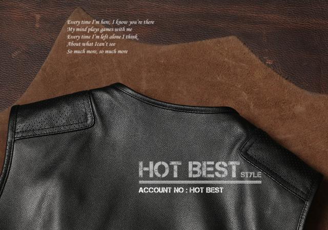 0.7mm カウハイド 本革 メンズ レザーベスト 本革ベスト 皮ベスト ジレ レザージャケット 牛革