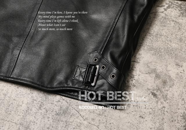 0.7mm カウハイド 本革 メンズ レザーベスト 本革ベスト 皮ベスト ジレ レザージャケット 牛革