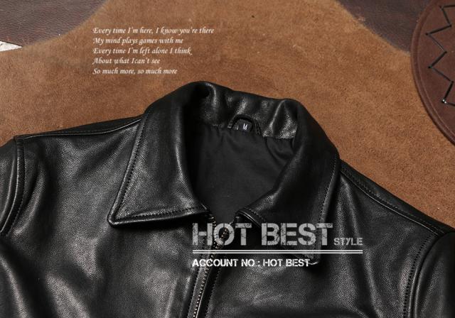 0.8mm ゴートスキン 20年代 ニュースマンコート レザージャケット メンズ 革ジャン カーコート ブレーキマン オイルレザー ヤギ 山羊革