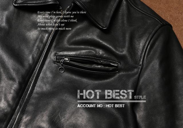 0.8mm ゴートスキン 20年代 ニュースマンコート レザージャケット メンズ 革ジャン カーコート ブレーキマン オイルレザー ヤギ 山羊革