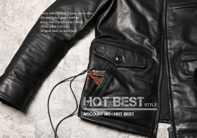 0.8mm ゴートスキン 20年代 ニュースマンコート レザージャケット メンズ 革ジャン カーコート ブレーキマン オイルレザー ヤギ 山羊革