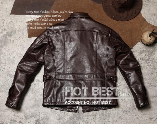 0.8mm ゴートスキン 20年代 ニュースマンコート レザージャケット メンズ 革ジャン カーコート ブレーキマン オイルレザー ヤギ 山羊革