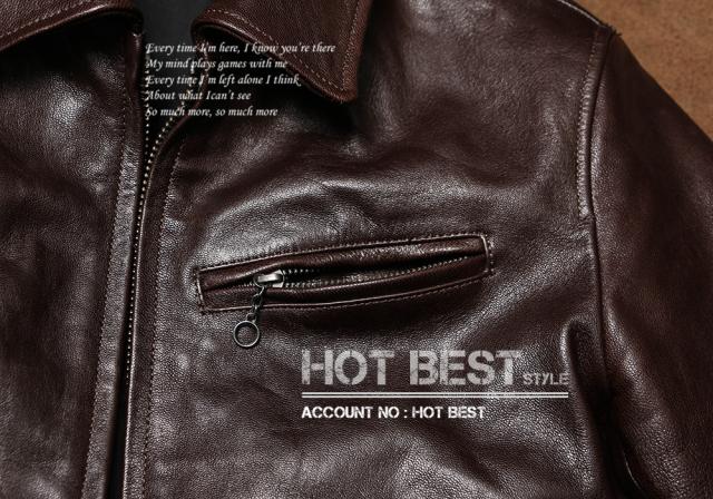 0.8mm ゴートスキン 20年代 ニュースマンコート レザージャケット メンズ 革ジャン カーコート ブレーキマン オイルレザー ヤギ 山羊革