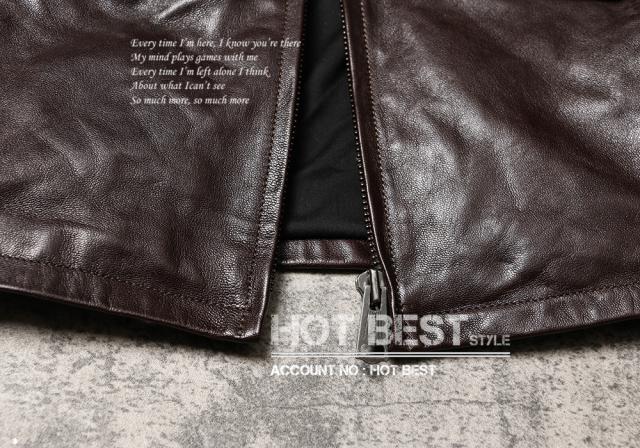 0.8mm ゴートスキン 20年代 ニュースマンコート レザージャケット メンズ 革ジャン カーコート ブレーキマン オイルレザー ヤギ 山羊革