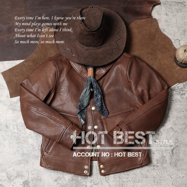 1.0mm ゴートスキン 復刻20年代 A-1タイプ コサックジャケット ボンバー フライト ショール カラー オイルレザー ヤギ 山羊革