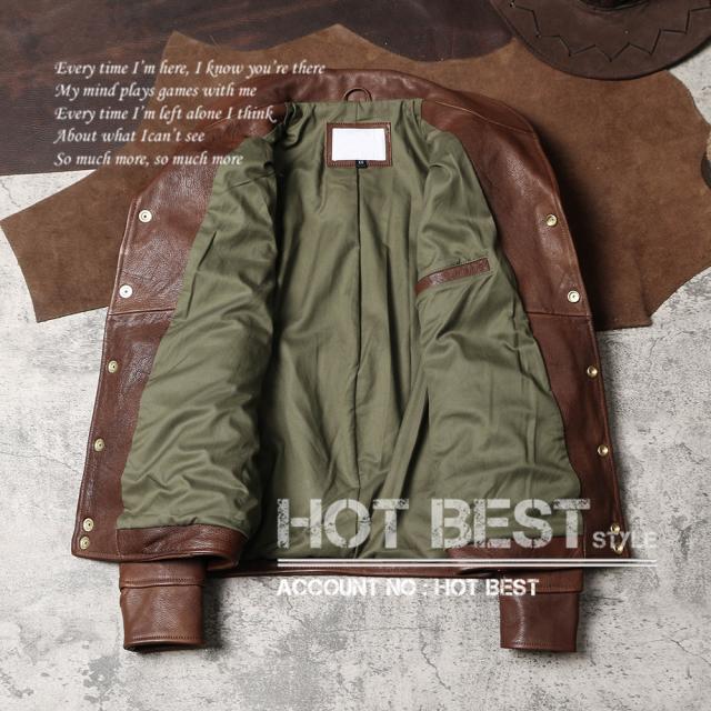 1.0mm ゴートスキン 復刻20年代 A-1タイプ コサックジャケット ボンバー フライト ショール カラー オイルレザー ヤギ 山羊革