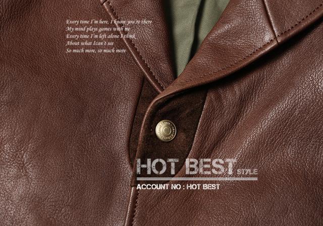 1.0mm ゴートスキン 復刻20年代 A-1タイプ コサックジャケット ボンバー フライト ショール カラー オイルレザー ヤギ 山羊革