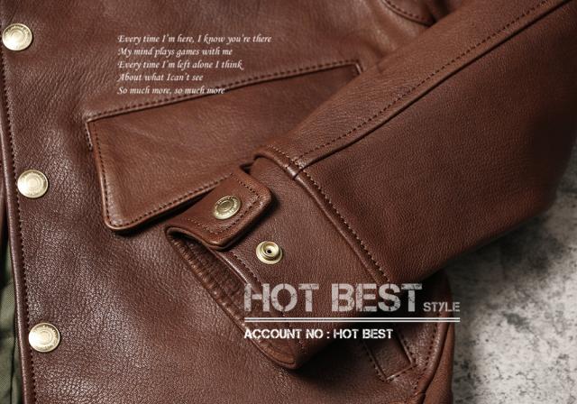 1.0mm ゴートスキン 復刻20年代 A-1タイプ コサックジャケット ボンバー フライト ショール カラー オイルレザー ヤギ 山羊革