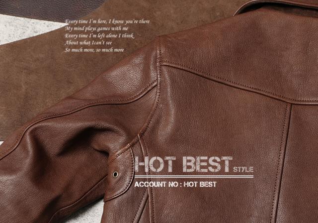 1.0mm ゴートスキン 復刻20年代 A-1タイプ コサックジャケット ボンバー フライト ショール カラー オイルレザー ヤギ 山羊革