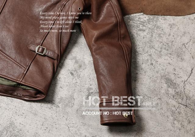 1.0mm ゴートスキン 復刻20年代 A-1タイプ コサックジャケット ボンバー フライト ショール カラー オイルレザー ヤギ 山羊革