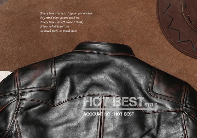 1.2mm 茶芯カウハイド 50年代 パテッド シングルライダース レザージャケット メンズ 革ジャン トスカーナ植物鞣し 牛革