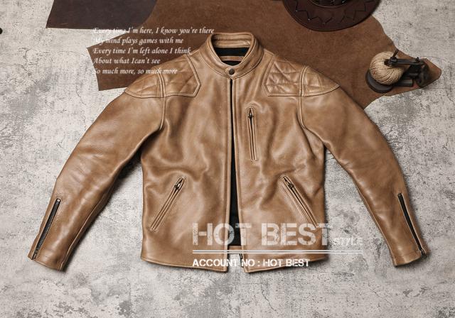 最高峰 1.7mm カウハイド 50年代 パテッド シングルライダース レザージャケット メンズ 革ジャン トスカーナ植物鞣し 牛革