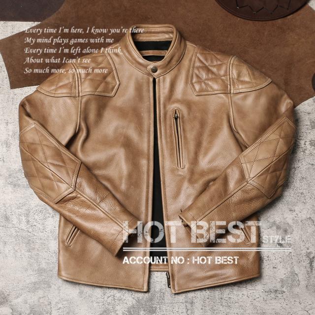 最高峰 1.7mm カウハイド 50年代 パテッド シングルライダース レザージャケット メンズ 革ジャン トスカーナ植物鞣し 牛革