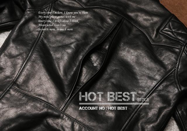 最高峰 1.4mm カウハイド 50年代 パテッド シングルライダース レザージャケット メンズ 革ジャン トスカーナ植物鞣し 牛革