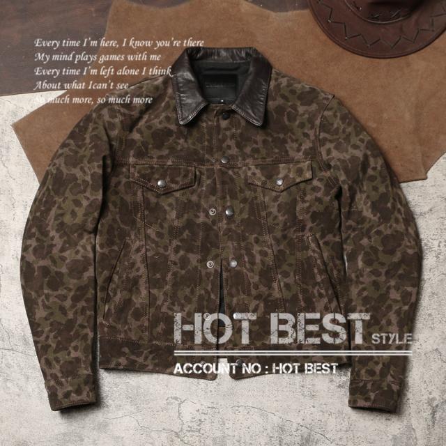 1.0mm カウハイド 50年代 サードタイプ Gジャン 557 3rd  ライダース 迷彩 レザージャケット 牛革