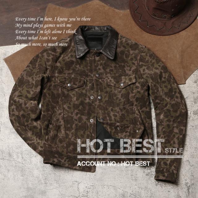 1.0mm カウハイド 50年代 サードタイプ Gジャン 557 3rd  ライダース 迷彩 レザージャケット 牛革